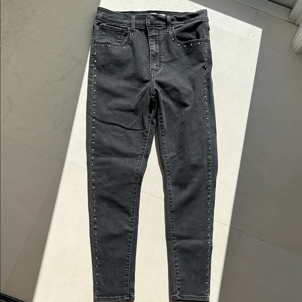 Levi’s Black Studded Jeans - Picture 1 of 6